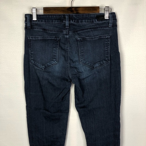 PAIGE Dark Blue Wash Verdugo Skinny Ankle Cropped Jeans 29 - Picture 8 of 10